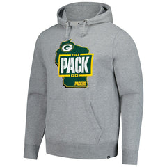 Green Bay Packers '47 Regional Headline Pullover Hoodie - Gray - 47 brand