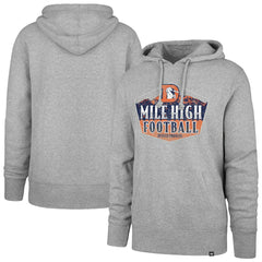 Denver Broncos '47 Headline Pullover Hoodie - Gray - 47 brand