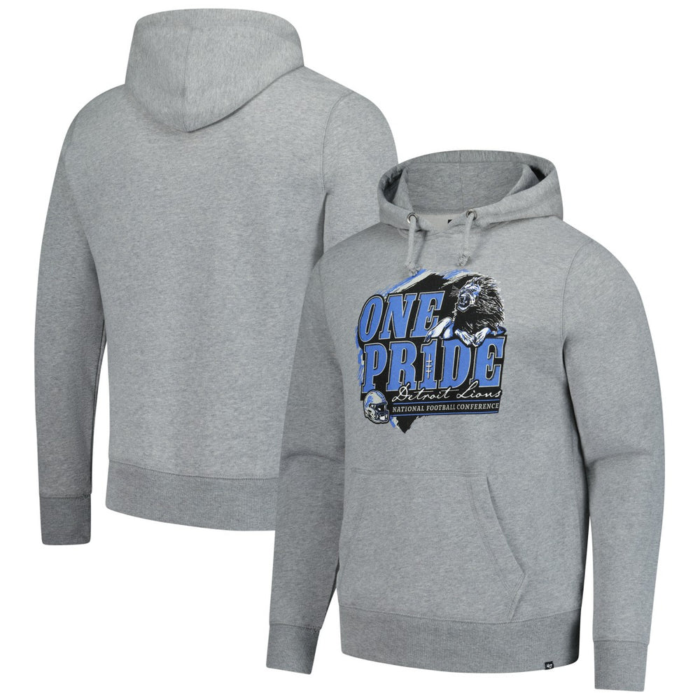 Detroit Lions '47 Regional Headline Pullover Hoodie - Gray - 47 brand