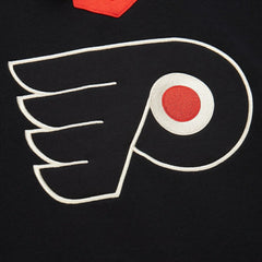 Philadelphia Flyers Mitchell & Ness Women's Heritage Lace-Up Pullover Sweatshirt - Black | NHL Lifestyle