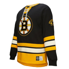 Boston Bruins Heritage Lace-Up Pullover Sweatshirt - Black | NHL on sale
