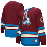 Colorado Avalanche Heritage Lace-Up Pullover Sweatshirt - Burgundy | NHL discount