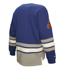 Toronto Maple Leafs Heritage Lace-Up Pullover Sweatshirt - Blue | NHL on sale