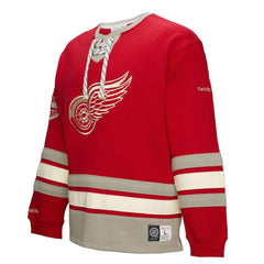 Detroit Red Wings Heritage Lace-Up Pullover Sweatshirt - Red | NHL near me