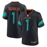 Tua Tagovailoa Miami Dolphins 2025 Rivalries Collection Game Jersey - Pitch Blue - Nike