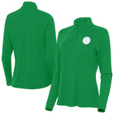 Pittsburgh Steelers Antigua Women's St. Patrick's Day Intent Quarter-Zip Performance Top - Kelly Green - NFL