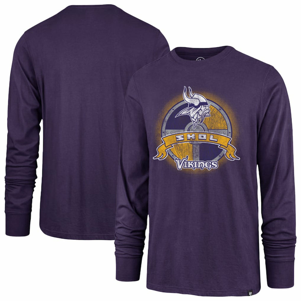 Minnesota Vikings '47 Regional Super Rival Long Sleeve T-Shirt - Purple - 47 brand