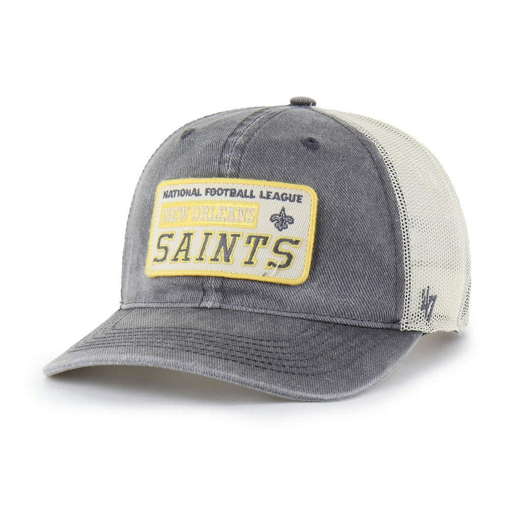 New Orleans Saints '47 Canteen Relaxed Trucker Adjustable Hat - Charcoal - 47 brand