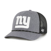 New York Giants '47 Carbon Rope Trucker Adjustable Hat - Heather Charcoal - 47 brand