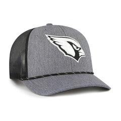 Arizona Cardinals '47 Carbon Rope Trucker Adjustable Hat - Heather Charcoal - 47 brand