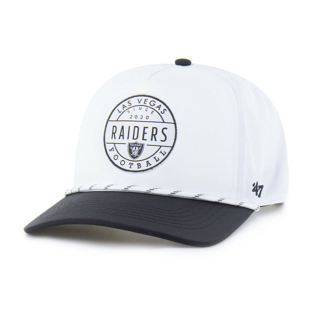 Las Vegas Raiders '47 Suburbia Hitch Two-Tone Adjustable Hat - White/Black - 47 brand