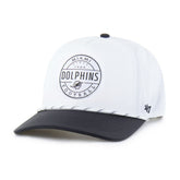 Miami Dolphins '47 Suburbia Hitch Two-Tone Adjustable Hat - White/Black - 47 brand