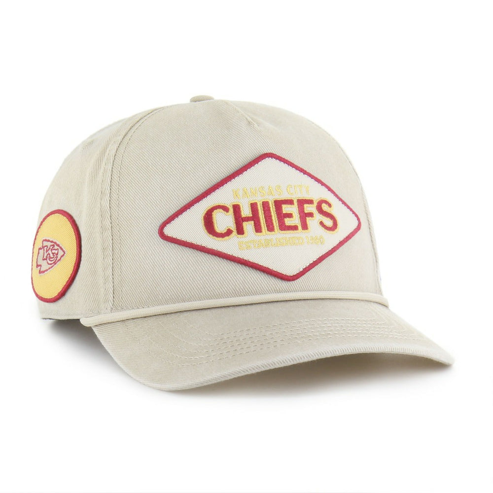 Kansas City Chiefs '47 Cairn Hitch Adjustable Hat - Khaki - 47 brand