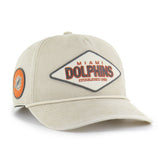 Miami Dolphins '47 Cairn Hitch Adjustable Hat - Khaki - 47 brand
