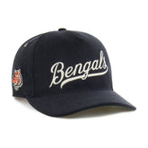 Cincinnati Bengals '47 Golden Age Corduroy Hitch Adjustable Hat - Black - 47 brand