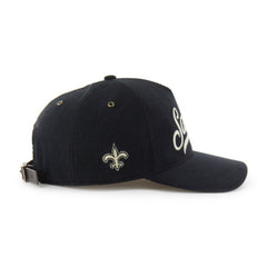 New Orleans Saints '47 Golden Age Corduroy Hitch Adjustable Hat - Black - 47 brand