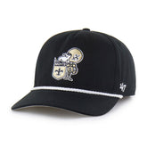 New Orleans Saints '47 Rope Hitch Adjustable Hat - Black - 47 brand