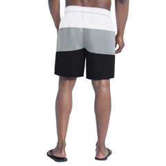 Las Vegas Raiders G-III Sports by Carl Banks Sunrise Volley Swim Shorts - Black/Silver - NFL