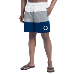 Indianapolis Colts G-III Sports by Carl Banks Sunrise Volley Swim Shorts - Royal/Gray - NFL