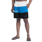 Carolina Panthers G-III Sports by Carl Banks Sunrise Volley Swim Shorts - Black/Blue - NFL