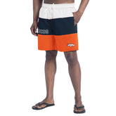 Denver Broncos G-III Sports by Carl Banks Sunrise Volley Swim Shorts - Orange/Navy - NFL