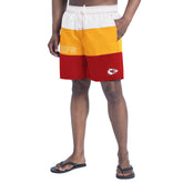 Kansas City Chiefs G-III Sports by Carl Banks Sunrise Volley Swim Shorts - Red/Gold - NFL