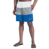Detroit Lions G-III Sports by Carl Banks Sunrise Volley Swim Shorts - Blue/Silver - NFL