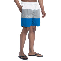 Detroit Lions G-III Sports by Carl Banks Sunrise Volley Swim Shorts - Blue/Silver - NFL