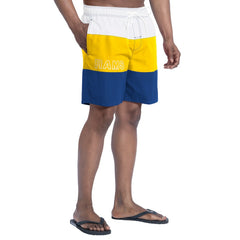 Los Angeles Rams G-III Sports by Carl Banks Sunrise Volley Swim Shorts - Royal/Gold - NFL