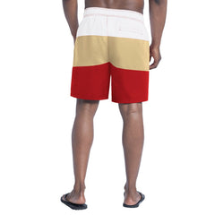 San Francisco 49ers G-III Sports by Carl Banks Sunrise Volley Swim Shorts - Scarlet/Gold - NFL