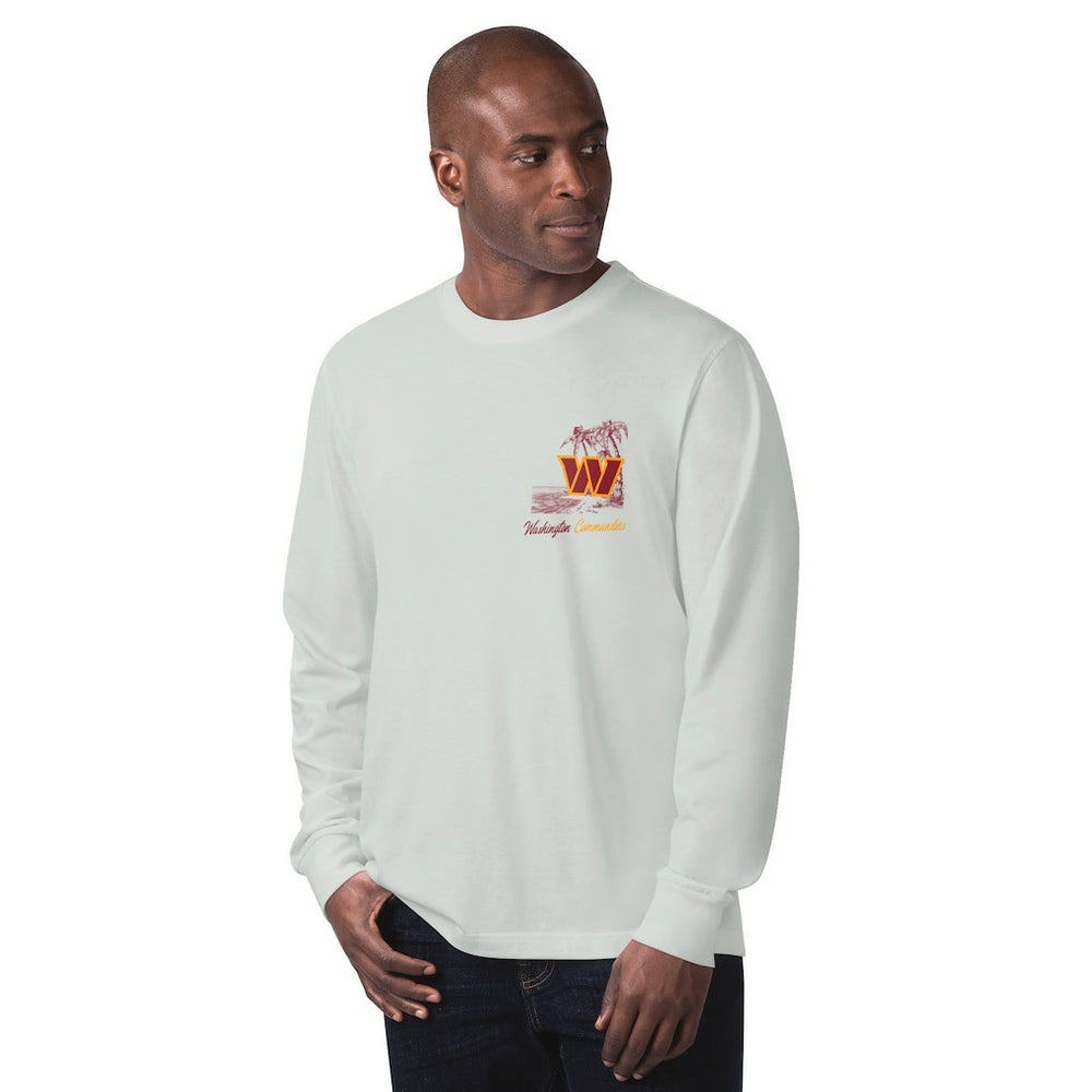 Washington Commanders Margaritaville It's Five O'Clock Somewhere Long Sleeve T-Shirt - Gray - NFL