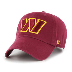 Washington Commanders '47 Cleanup Adjustable Hat - Burgundy - 47 brand