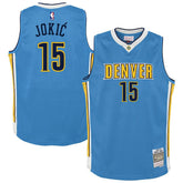 Mitchell & Ness Nikola Jokic Denver Nuggets Youth 2016/17 Hardwood Classics Swingman Jersey Light Blue