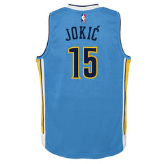Mitchell & Ness Nikola Jokic Denver Nuggets Youth 2016/17 Hardwood Classics Swingman Jersey Light Blue