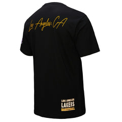 Los Angeles Lakers Black Out Collection Vintage Premium T-Shirt Black