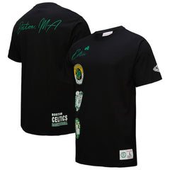 Boston Celtics Black Out Collection Vintage Premium T-Shirt Black