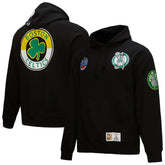 Mitchell & Ness Boston Celtics Hardwood Classics Blackout Collection Pullover Hoodie Black