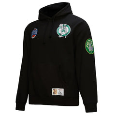 Mitchell & Ness Boston Celtics Hardwood Classics Blackout Collection Pullover Hoodie Black