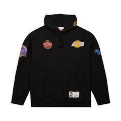 Mitchell & Ness Los Angeles Lakers Hardwood Classics Blackout Collection Pullover Hoodie Black