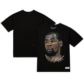 Mitchell & Ness Kevin Durant NBA Unisex Real Big Face Player T-Shirt Black
