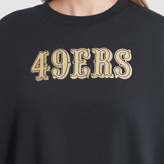 San Francisco 49ers Women's 2025 Rivalries Collection Oversized Phoenix Fleece Sweatshirt - Black - Nike