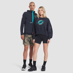 Miami Dolphins Women's 2025 Rivalries Collection Oversized Phoenix Fleece Sweatshirt - Pitch Blue - Nike