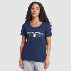 Seattle Seahawks Women's 2025 Rivalries Collection Slub Dri-FIT T-Shirt - College Navy - Nike