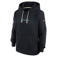 Miami Dolphins Women's 2025 Rivalries Collection Standard Issue Sideline Dri-FIT Hoodie - Pitch Blue - Nike