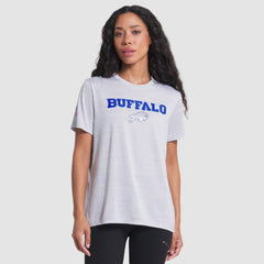 Buffalo Bills Women's 2025 Rivalries Collection Sideline Velocity Dri-FIT T-Shirt - White - Nike