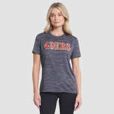 San Francisco 49ers Women's 2025 Rivalries Collection Sideline Velocity Dri-FIT T-Shirt - Heather Charcoal - Nike