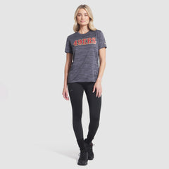 San Francisco 49ers Women's 2025 Rivalries Collection Sideline Velocity Dri-FIT T-Shirt - Heather Charcoal - Nike