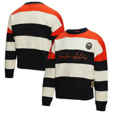 Houston Astros Mitchell & Ness Women's Cooperstown Collection Blocked Fleece Pullover Sweatshirt- Orange/Black Near Me