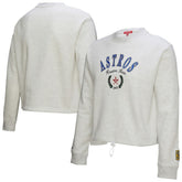 Houston Astros Mitchell & Ness Women's Cropped Toggle Pullover Sweatshirt Sale