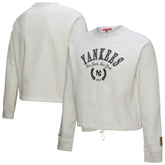 New York Yankees Mitchell & Ness Women's Cropped Toggle Pullover Sweatshirt Online